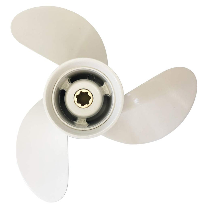Boat Propeller 8 1/2x8 1/2 -N for Yamaha 6hp 8hp 9.9hp F6 F8 F9.9/ Outboard Propeller for Yamaha 2/4-stroke Engine 6G1-45941-00-EL 8.5x8.5