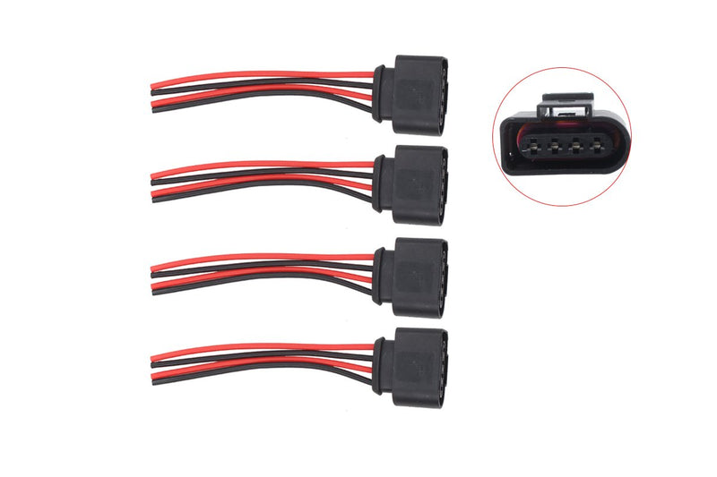 NewYall Ignition Coil Wire Connector Plug for Audi A3 A4 A5 A6 A7 A8 Allroad Q3 Q5 Q7 S4 S5 S6 TT VW Beetle CC Eos Golf GTI Jetta Passat Rabbit for Tiguan Touareg Porsche Cayenne Panamera