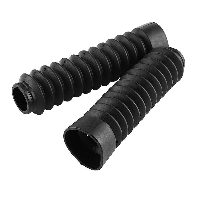 KIMISS Front Fork Cover, 205x42mm Motorcycle Front Fork Cover Gaiters Boots Shock Damping Dust Cover(Black) Black