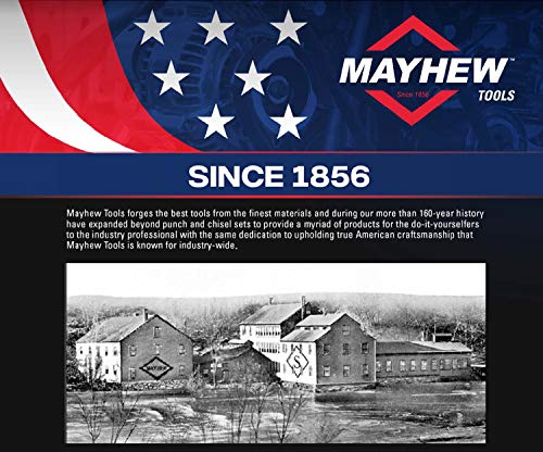 Mayhew Tools 21248 Metric Pin Punch, 10 mm x 7-1/8", Black Oxide Finish 10 mm x 7-1/8"