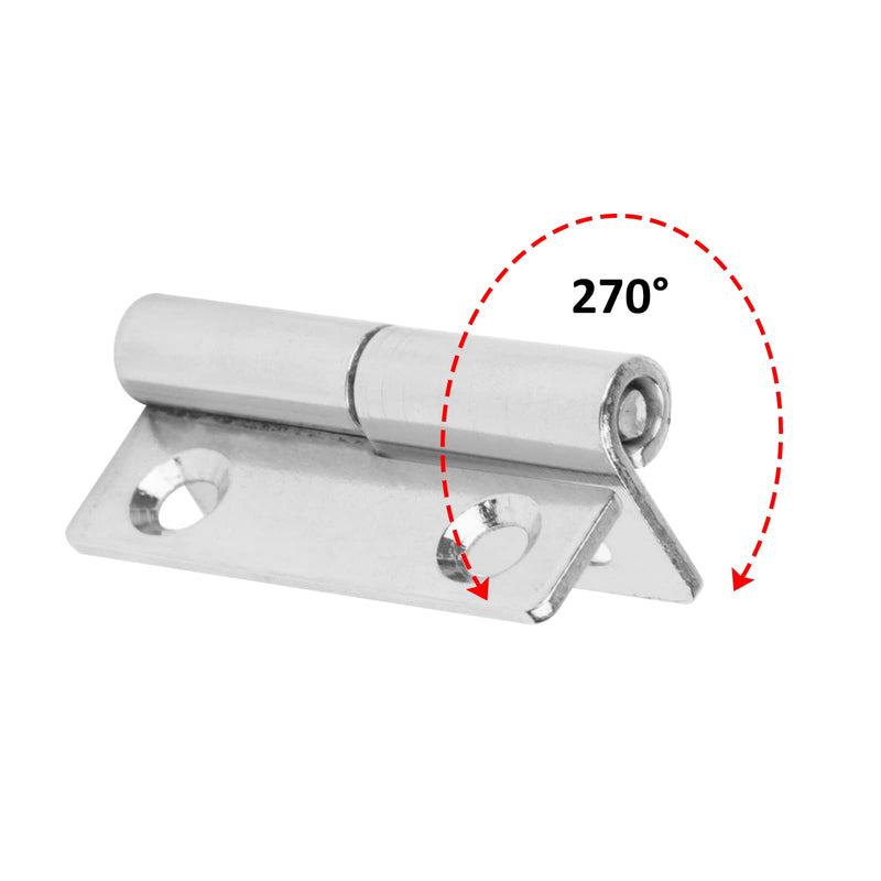 12 Pack H-Shaped Lift Off Hinge for Cabinet Door, 2" x 1-3/8", Left & Right | 304 Stainless Steel