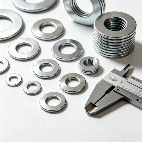 M14 Flat Washers 304 Stainless Steel A2-70, 10 PCS Metric Plain Washers for Bolts Nuts Screws Hardware Fasteners M14 Silver(10PCS)