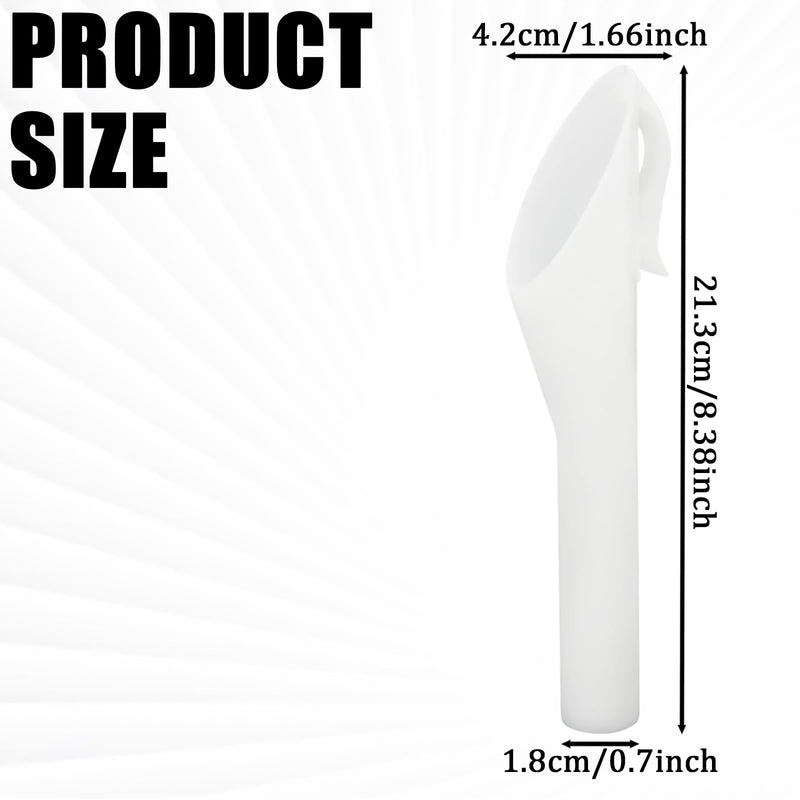 Capless Gas Tank Funnel 2PCS Fuel Funnel for Automotive Use for Ford Focus F150 Mercury Lincoln Mountaineer Mariner, Gas Funnel for Cars OEM#8U5A-17B068-EB 1782177 1833948 2050651(White) 2