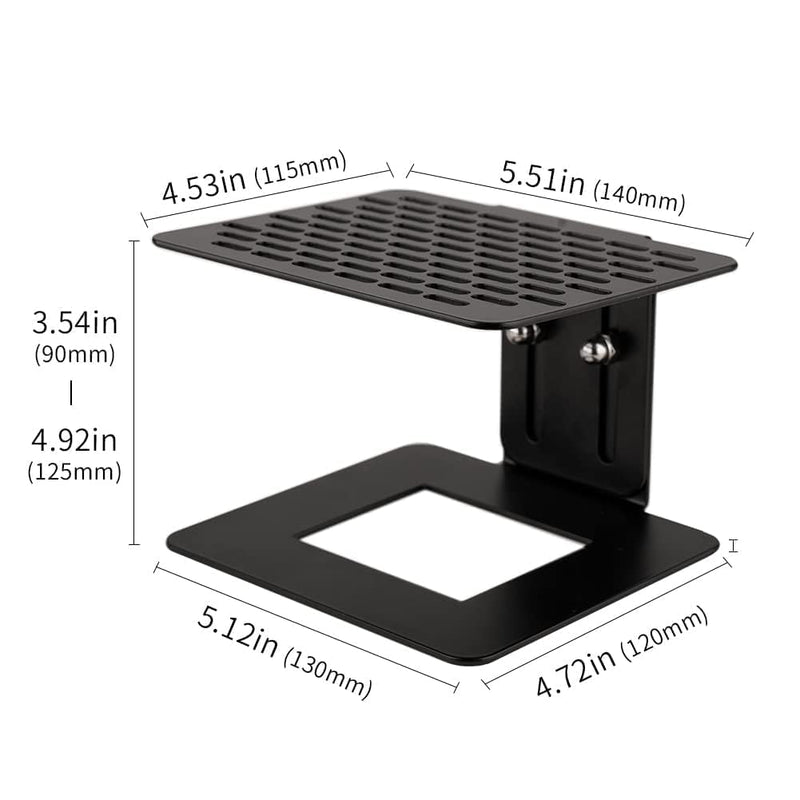 watchget Coffee Weighing Rack Espresso Machine Electronic Scale Weighing Stand Stainless Steel Coffee Scale Rack Stem Waterproof Scale Rod Protection Rack Black square