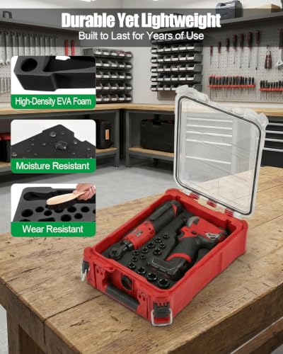 EVA Liner Fit for Milwaukee Packout Tool Box 48-22-8435 Insert