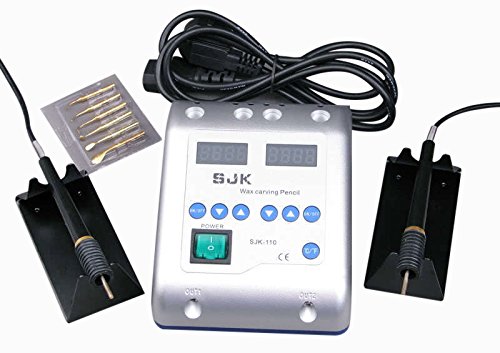 Dental Lab Electric Waxer Carving Knife Machine Double Pen and 6 Wax Tips
