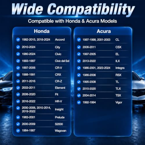 Wheel Lug Stud Nut Set Compatible with Honda Accord Civic CR-V CRX Fit HR-V Insight Prelude Acura Integra RSX TLX TSX CL EL ILX, M12x1.5