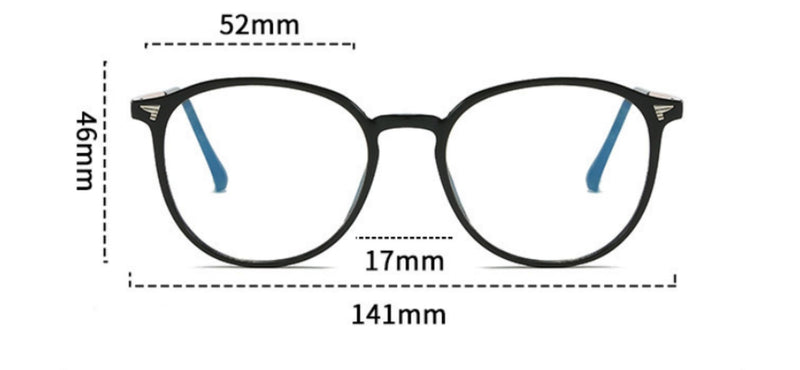 Shiratori Round Blue Light Blocking Glasses for Women Men, Retro Lightweight Fashion Frame Anti Eyestrain Computer Glasses Transparent Clear