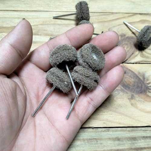 48 Pieces 3/32'' Mandrel Abrasive Nylon Fiber Buffing Wheel 2.35 MM Shank Mini Scouring Pad Polishing Wheels for Rotary Tools Includes Dremel (Grit Size 120) (Pack of 2) 1 inch (Pack of 2)