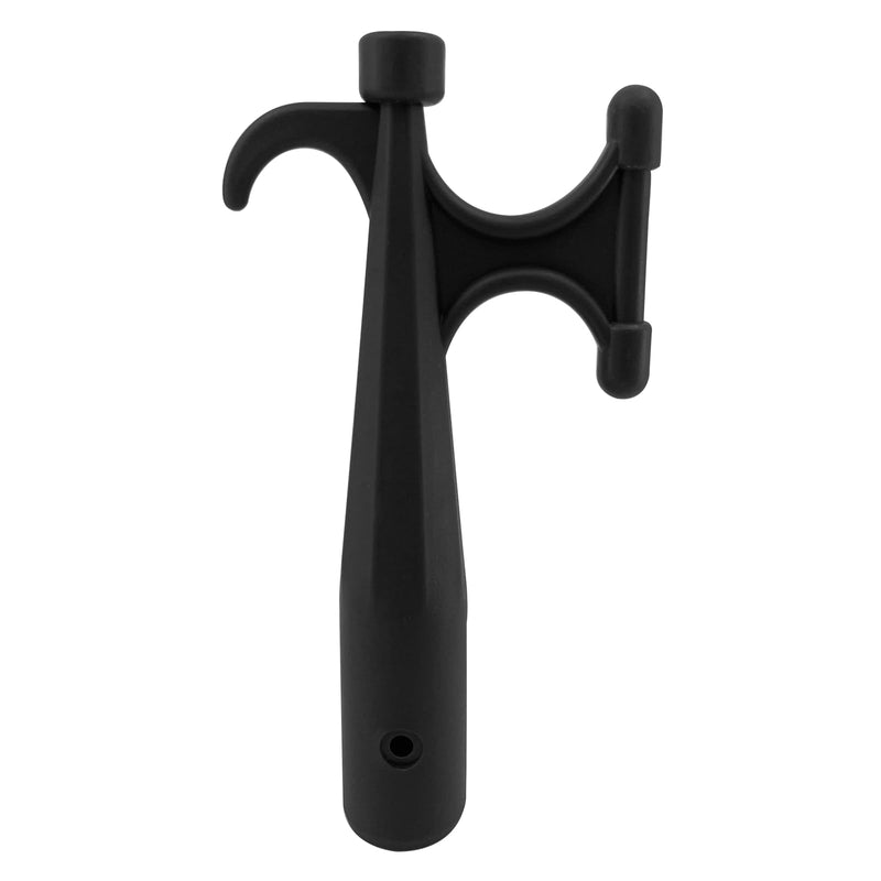 ISURE MARINE 2Pcs Nylon Boat Hook Floating,Hook for Extension Pole,Unbreakable,Durable,Rust-Resistant Boat Hook Replacement Attachment Replacement Boat Hook End for Mooring Yacht Boat Kayak,Black