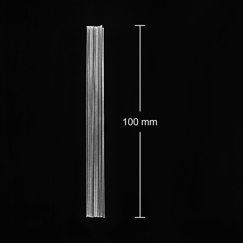 StonyLab Glass Capillary Tubes, 100mm Micro Glass Pipettes Capillary Transfer Tube with 0.3mm ID and 0.5mm OD for TLC Spotting, 2 Pack