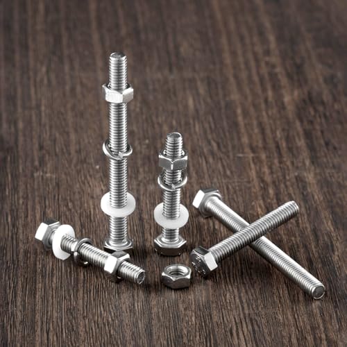 Tandefio 32 Pcs 304 Stainless Steel U Channel Sign Post Attachment Kit Mounting Hardware Road Sign Hardware 2-3/4" and 1-1/2" Mounting Screws Bolts and Nuts for Accessories
