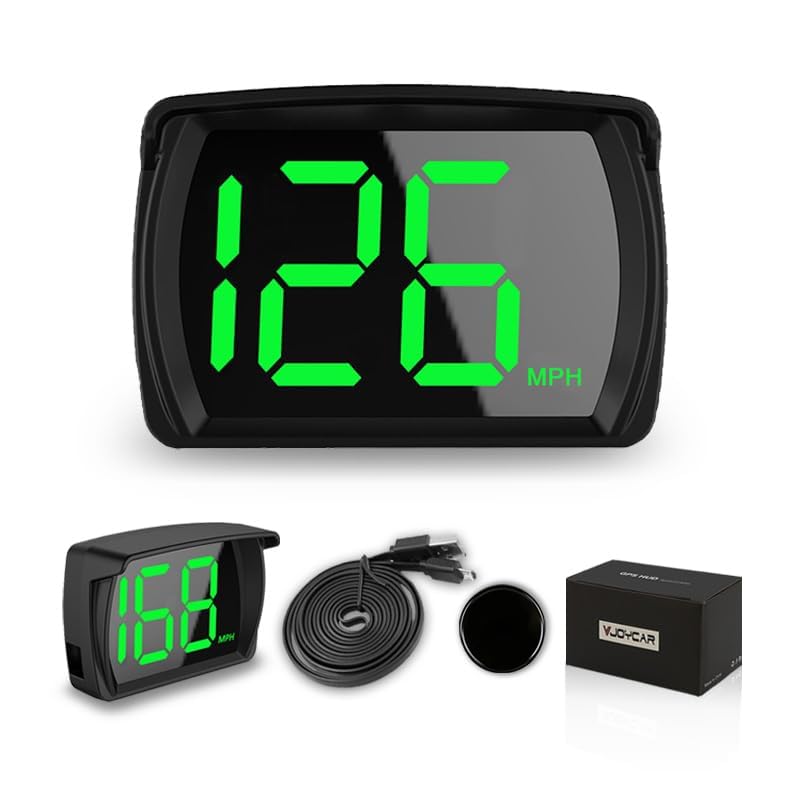 New Speedometer HUD GPS Digital Speed Meter MPH Speedo Head Up Display for Cars Trucks, USB Cable Plug & Play (G20-Only Green) G20-Only Green