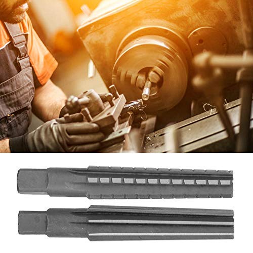 Hilitand 2pcs MT3 HSS Taper Fine/Rough Chucking Reamer Cutter Tool Set Straight Shank