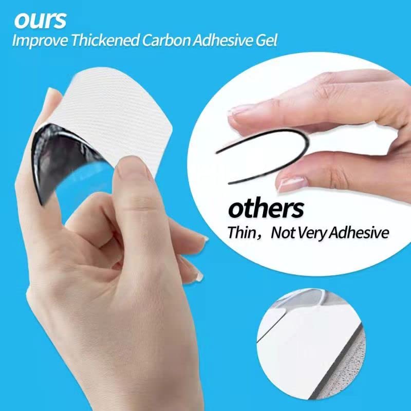 TENS Unit Replacement Pads, 48 PCS Premium Thickened Reusable Self-Adhesive Electrode Pads for EMS Muscle Stimulator Massager, 2"x4" - 48 Pcs 2X4",48 PCS