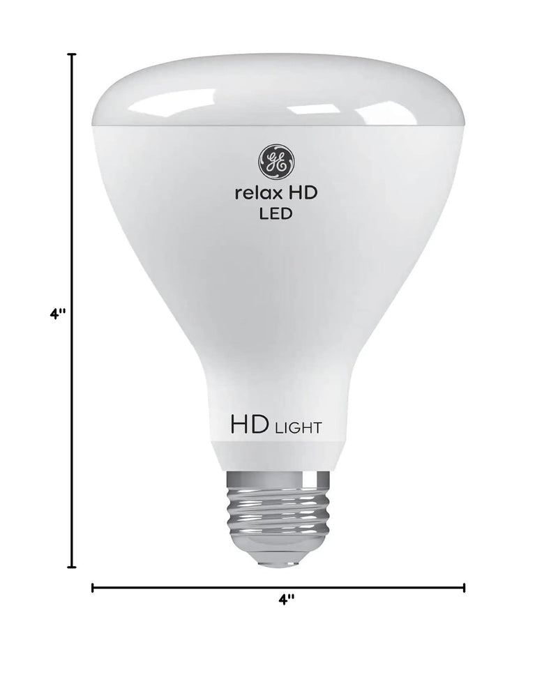 GE Relax 6-Pack 65 W Equivalent Dimmable Soft White Br30 LED Light Fixture Light Bulb 22 Year Life