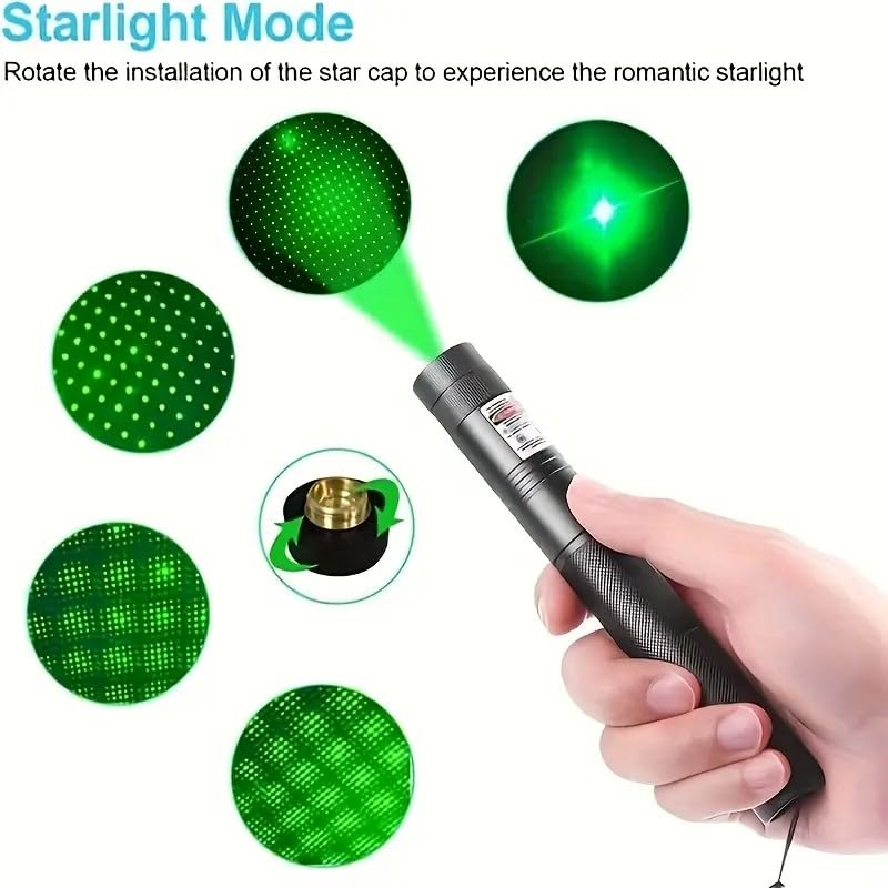  [AUSTRALIA] - Laser Pointer,High Power Laser Pointer, Green Laser Pointer Indicator Light, Long Range Pointer for Hiking, USB Charge