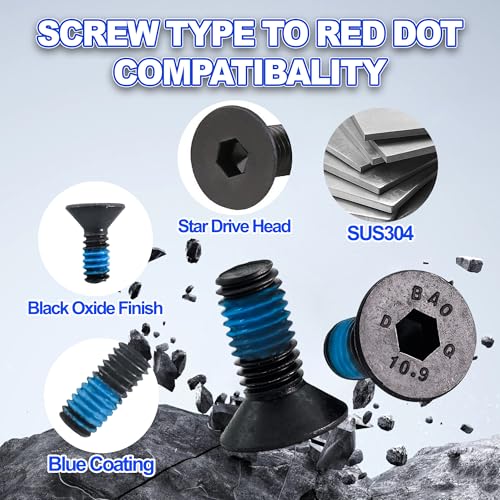 48-Pack Screw Set for Red Dot Sight Optics & Mounts