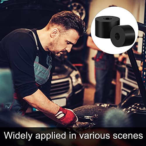  [AUSTRALIA] - Fabbay Rubber Spacer 1.5" OD X 0.5" ID X 1" Thick Black Neoprene, 8 Pcs