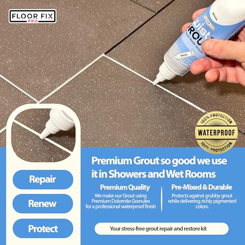 from Floor-Fix Pro Premixed Tile Grout Repair Kit, Light Gray