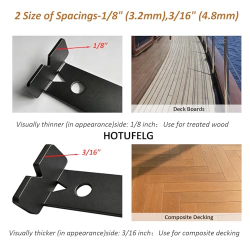 Deck Spacer Tool for 5.5-Inch Treated Wood or Composite Decking, 2 Pack
