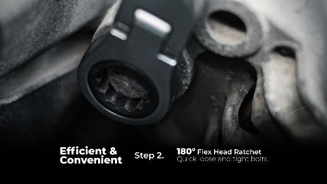 toolant 21mm Extra Long Ratcheting Wrench Flex Head Metric Flex Head Ratchet 21 mm 1