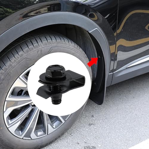 30Pcs U-Nut Clips & Hex Head Automotive Body Fender Bolts Kit, U-clips for Most Cars Fender,Engine Undertray Cover, Engine Cover & Bumper Fender Liner (3 Set) 3
