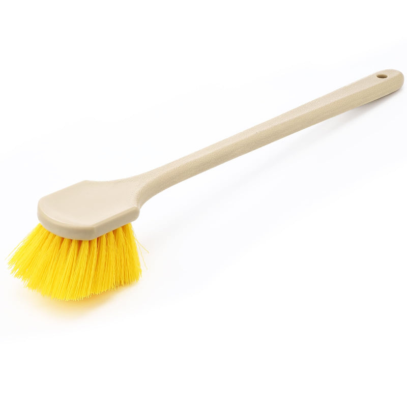 Lounsweer 3 Pack Acid Brushes 20 Inch Professional Scrub Brush with Long Handle Cleaning Tools for Auto Wheels, Mortar, Concrete, Boat