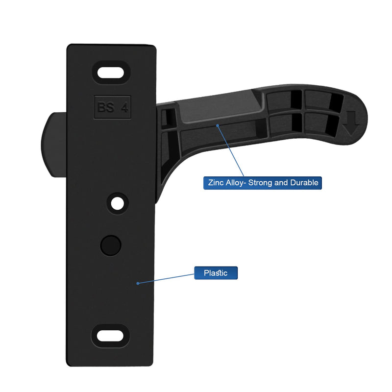 Metal RV Screen Door Latch Kit, Right Hand Handle for Camper, Motorhome, Travel Trailer (Right) Right handle