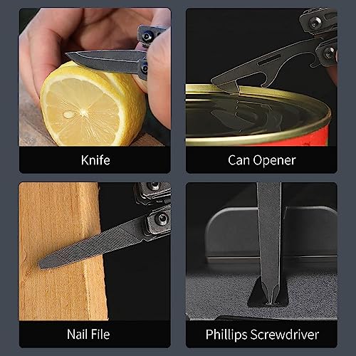 NexTool Mini Flagship EDC Keychain Multitool, Mini Pocket Knife (Dark) Small Dark