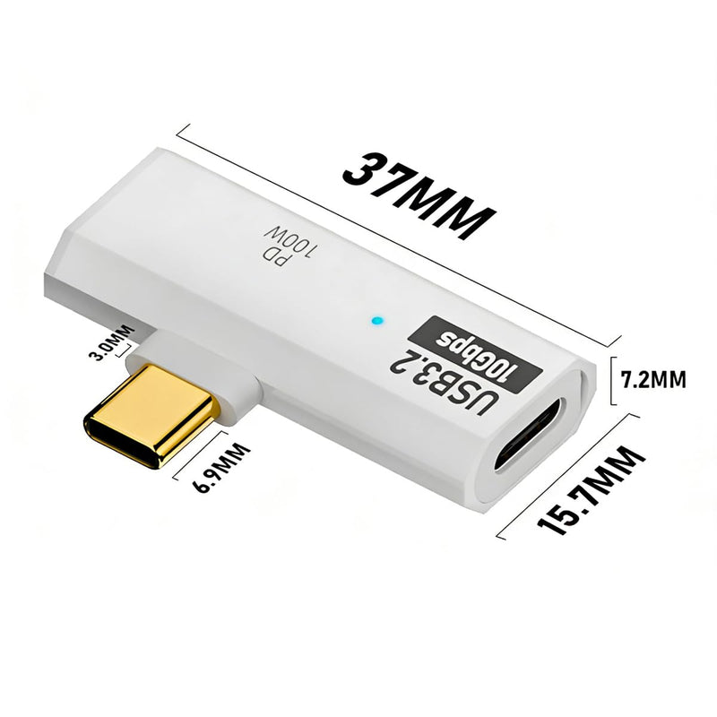 USB C Splitter 2 in 1 Adapter, 100W PD Fast Charging & 10Gbps Data Transfer | USB C OTG Adapter, USB C Male to Dual Female Extender for iPhone 15 Pro Max, Steam Deck, MacBook, iPad, Galaxy S24