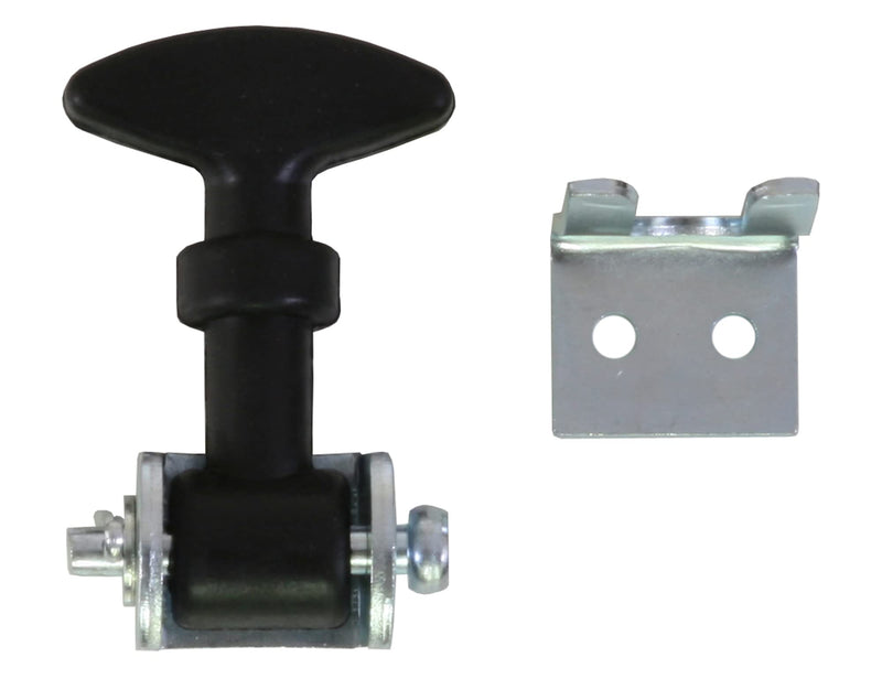 Buyers Products WJ2024 2-1/2 Inch Mini Easy Grip Rubber Hood Catch with Bracket, 4 Pack 4 Count