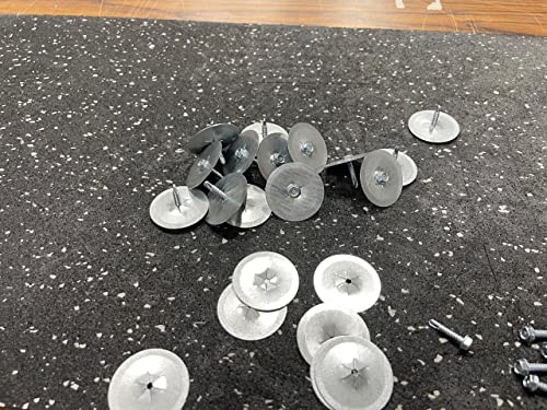 ㅤBlueTex Insulation Fastener Set: ¾ Sheet Metal Screws with Self-Locking Insulation Washer (100) 100