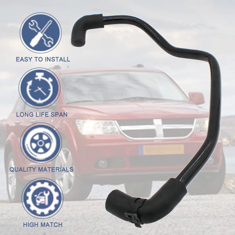 3.7L PCV Crankcase Ventilation Hose Compatible with Jeep Commander Grand Cherokee Liberty Dakota Durango Nitro Ram 1500 2007-2012 Replaces 53032993AC 53032993AD 53032993AF