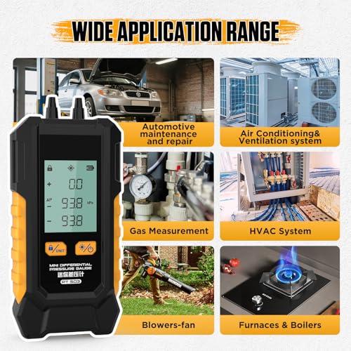 PT503 Manometer Gas Pressure Tester Dual-Port -100 to 300 KPa