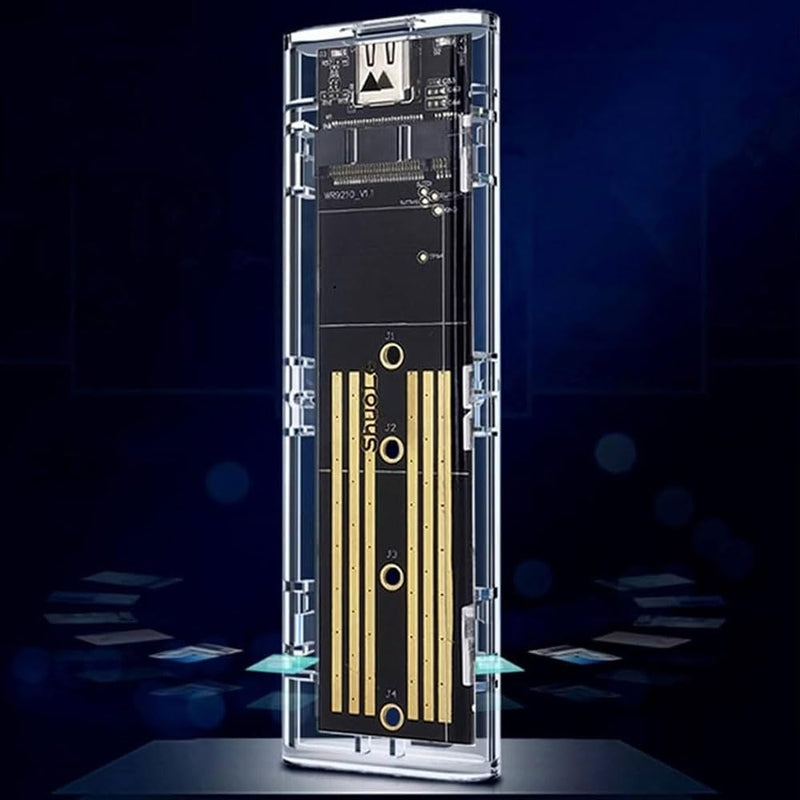 M.2 NGFF SATA SSD Enclosure, High-Speed to USB Type C Enclosure with 5Gbps, Compatibility for SSD SATA,Come with C to A Cable