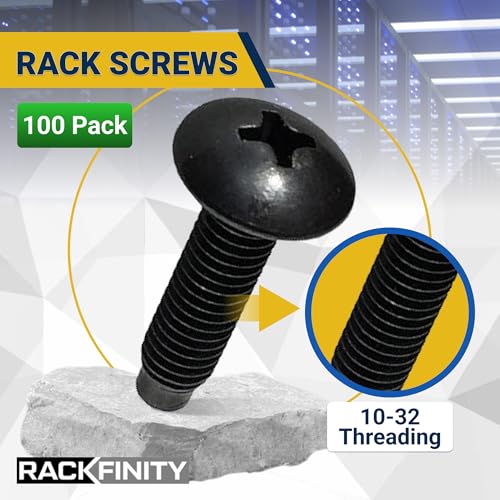 10-32 Rack Screws 100 Pack-USA Made Pack of 100