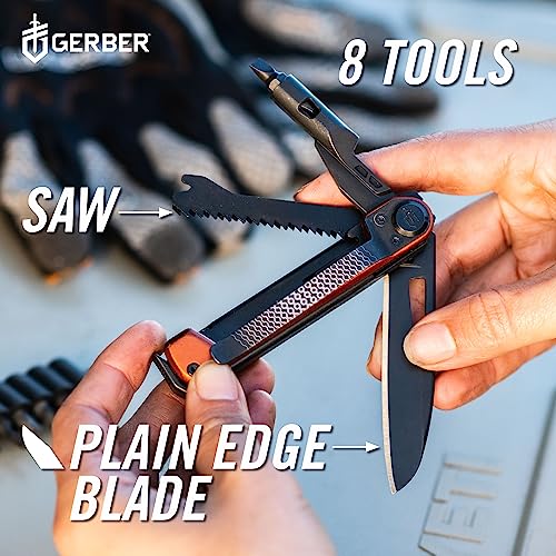 Gerber Armbar Trade EDC Pocket Knife Multitool with Bottle Opener, Onyx