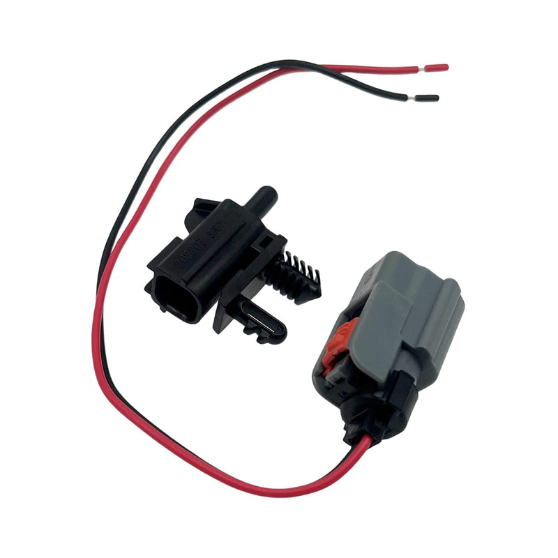 A/C Ambient Air Temperature Sensor & Connector Pigtal Harness AU5T12A647AC Compatible with Fusion EcoSport Edge Escape Explorer MKX MKZ Nautilus Navigator