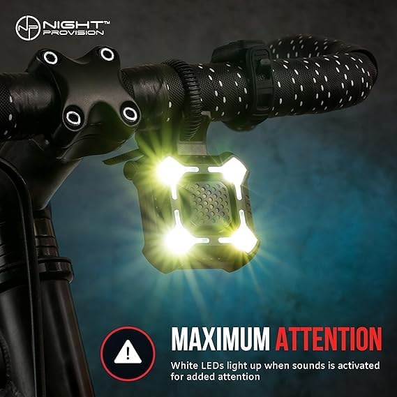 [New V2] ZIREN 120-140dB USB-C High-Traffic Bike Horn & LED Light - Loudest Electric Horn - New V2 Control Switch - V2 USB-C Rechargeable - IPX4 Waterproof Ziren / Usb-c