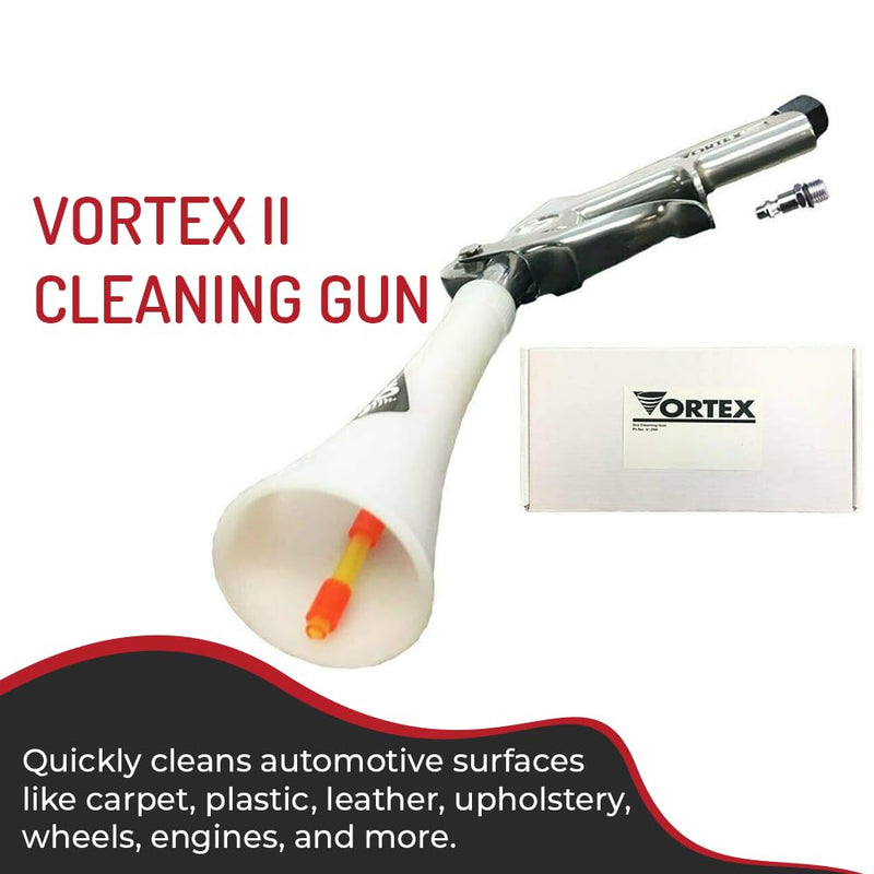HI-TECH Vortex Cleaning Gun - Quickly Blasts Dirt and Dust from Surface - Works with Air Compressor (Vortex II) Vortex II