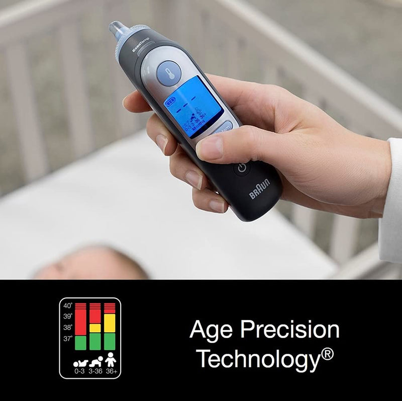 Braun ThermoScan 7 Ear Thermometer with Age Precision - Black Edition, IRT6520B