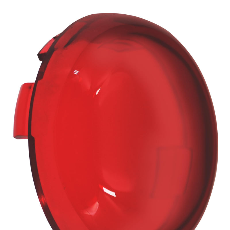 Turn Signal Light Lens Cover Front Rear Bullet Lights Fit For Harley Sportster 883 1200 Dyna Road Glide Street Glide (Red) Red