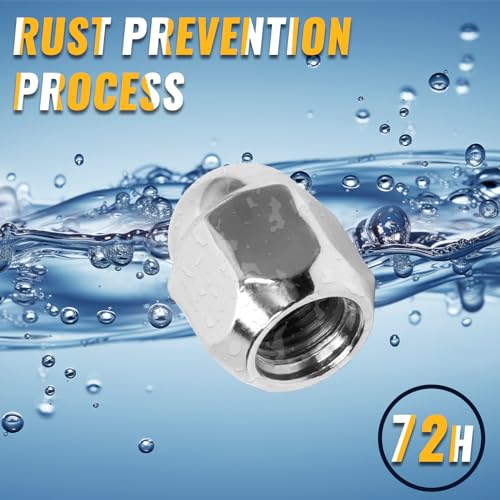 [AUSTRALIA] - 20PCS 12x1.25 Lug Nuts 0.95" for BRZ CROSSTREK Impreza WRX Ascent 86,Chrome