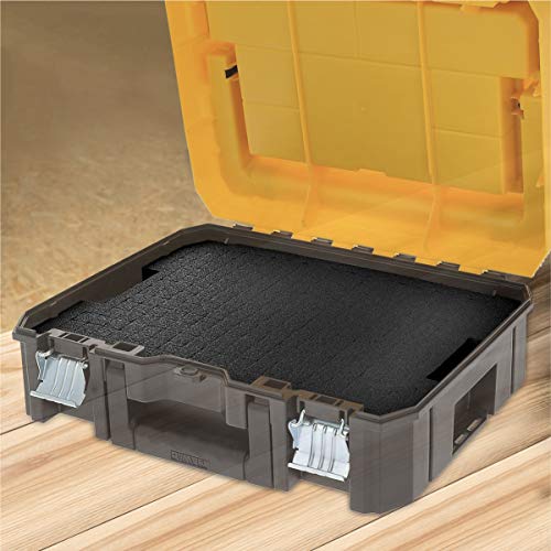 POWERTEC 2PCs Tool Box Foam Insert, Pluck Foam Tool Organizer for DEWALT DWST88801 TSTAK System, Customizable Insert for Tool Case Fits DWST17808, DWST17807, DWST17805 (71585-P2)