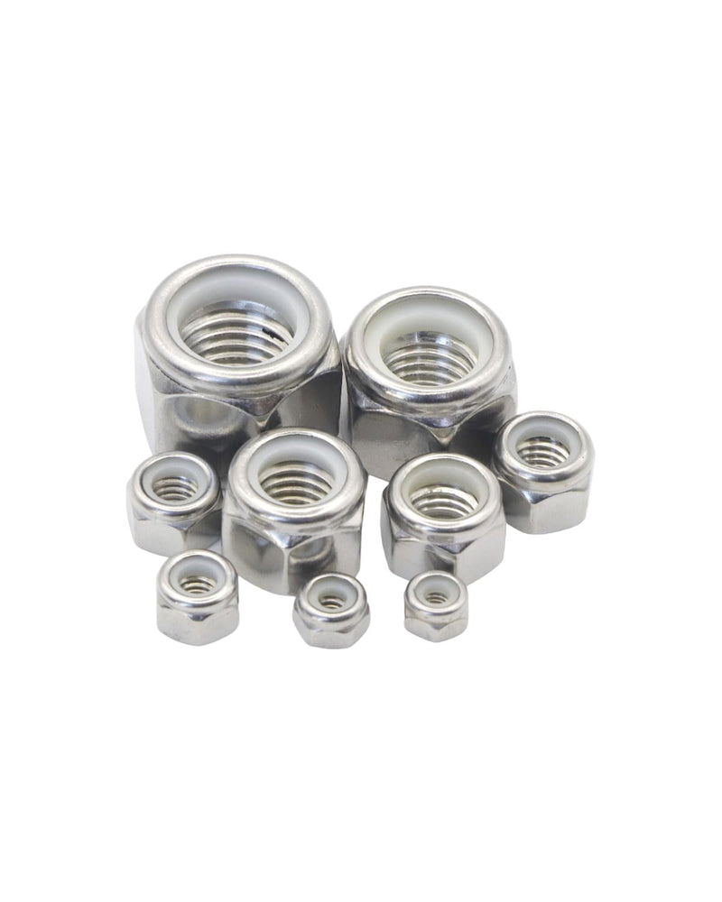 3/4-10 Locknuts - IMScrews 304 Stainless Steel Hardware Locknuts - Durable and Rust-Resistant Fasteners for Home Repairs and Professional Projects Pack of 10 3/4"-10
