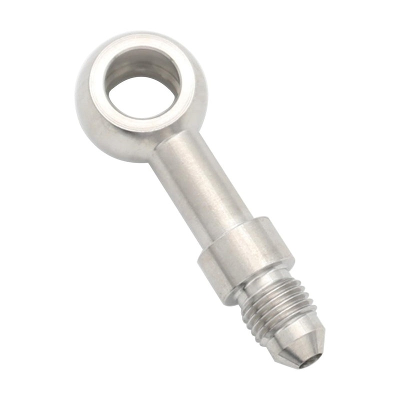 Stainless Steel Straight 12.2mm M12 Banjo Eye Hole Diameter to 3AN Male Brake Clutch Fitting for AN3 PTFE Brake Hose Line 3AN, ID12.2 - Straight