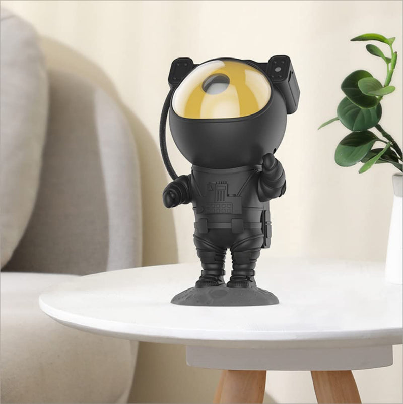 Astronaut Galaxy Projector Night Light, Star Projector Galaxy Night Light, Starry Nebula Ceiling Projection Lamp with Remote Control Timer and 360°Adjustable, Kids Adults Room Game Room Decor Projector-Black