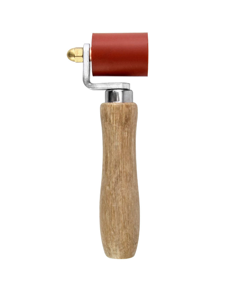 QWORK® Silicone Seam Roller, High Temperature Resistant Silicon Seam Hand Pressure Roller Welding Tool, 40mm, Red