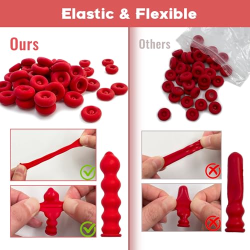 SNAIL GARDEN 102Pcs Reusable Caulk Caps with Scratch Awl & Cleaning Pads, Elastic Caulk Tube Sealer Caps for Sealing Various Caulking Tubes